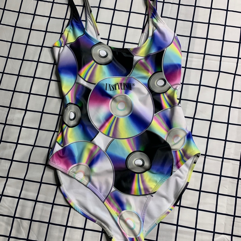 CD print once piece bathing suit